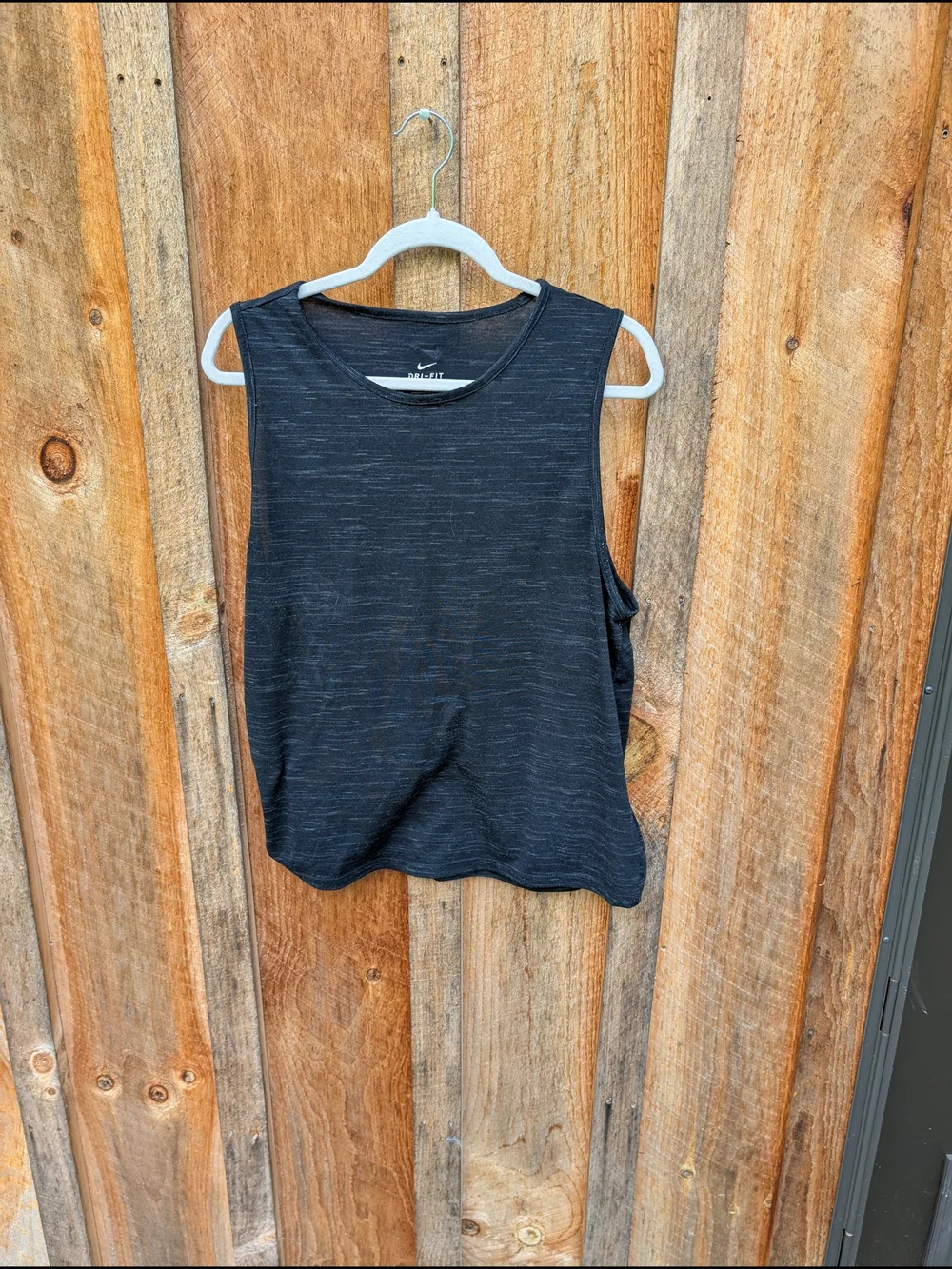 Nike Charcoal And Black Sleeveless Athletic Tank